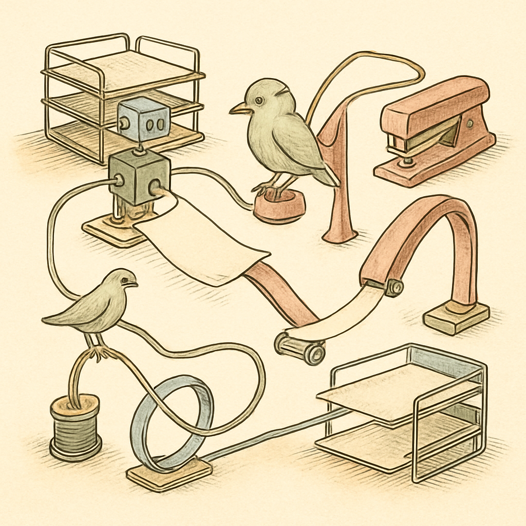 Enterprise PDF Workflows: A Masterclass in Overengineering Simple Things Illustration for Enterprise PDF Workflows: A Masterclass in Overengineering Simple Things