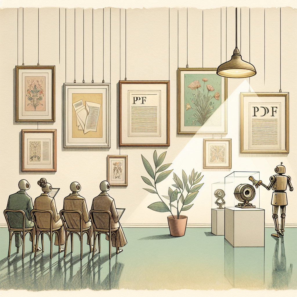 PDF as Art: The Exhibition That Displayed Documents as Masterpieces Illustration for PDF as Art: The Exhibition That Displayed Documents as Masterpieces